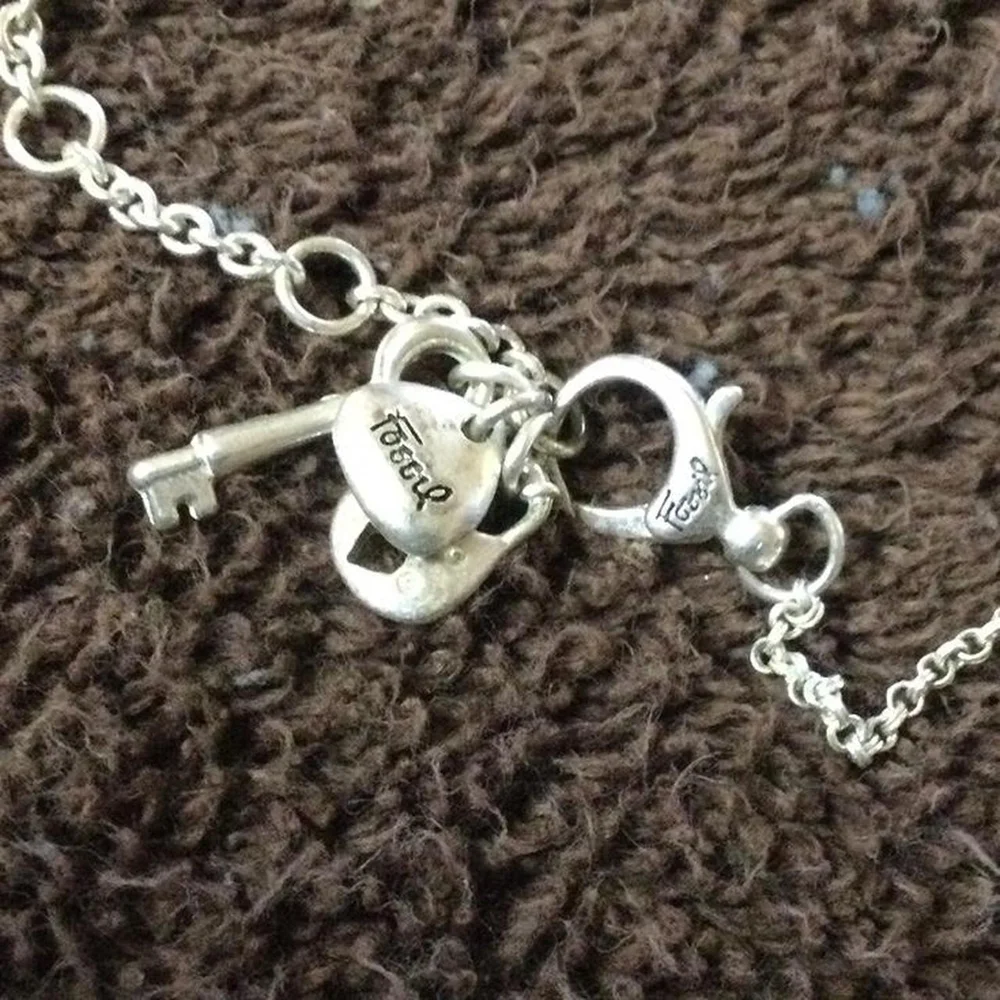 Fossil Bird Necklace and Earring Set - Picture 3 of 4